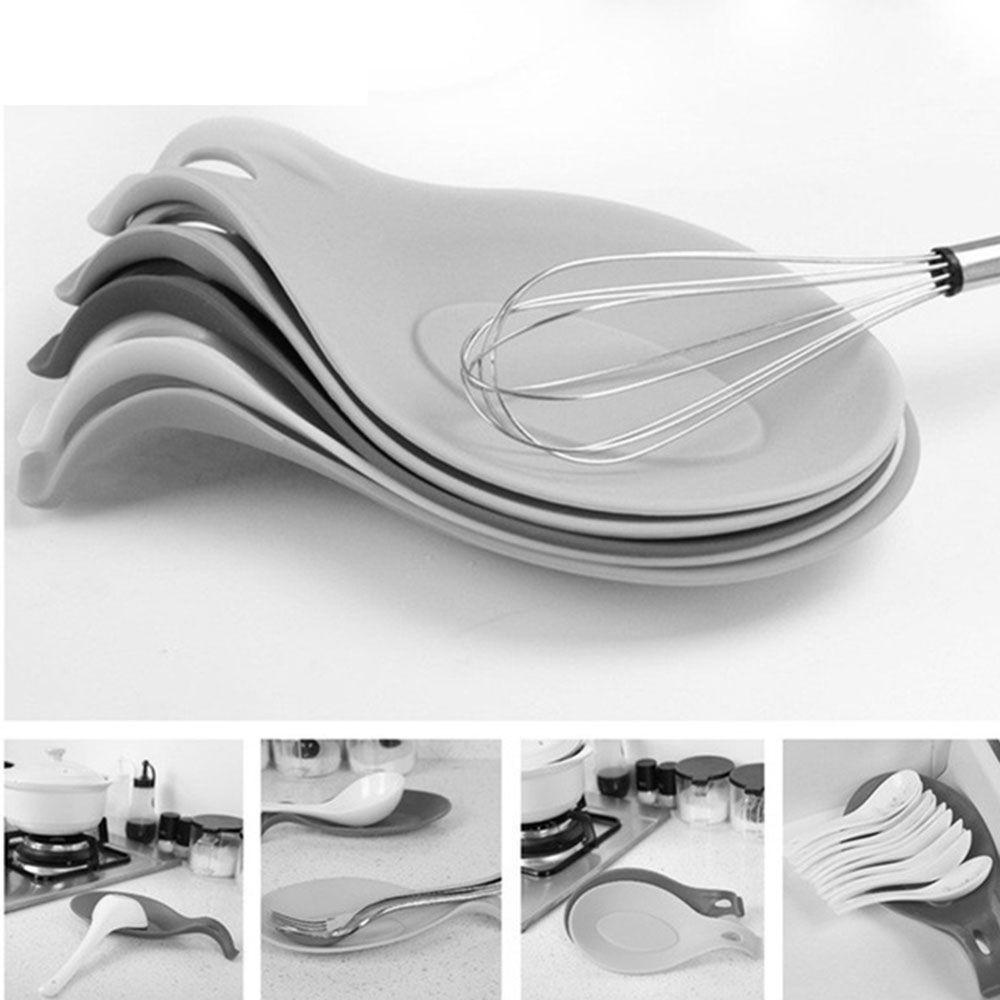 Tấm Lót Muỗng / Ly Thủy Tinh Bằng Silicone Cách Nhiệt Tiện Dụng Cho Nhà Bếp