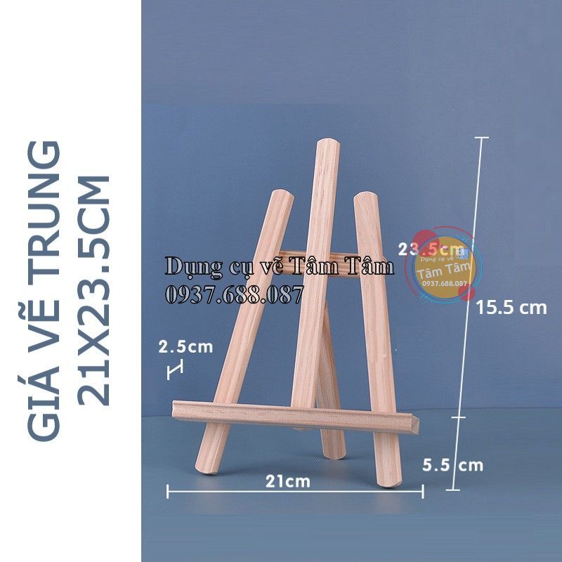 GIÁ VẼ GỖ TRANG TRÍ - SIZE VỪA - TRƯNG BÀY TRANH CANVAS