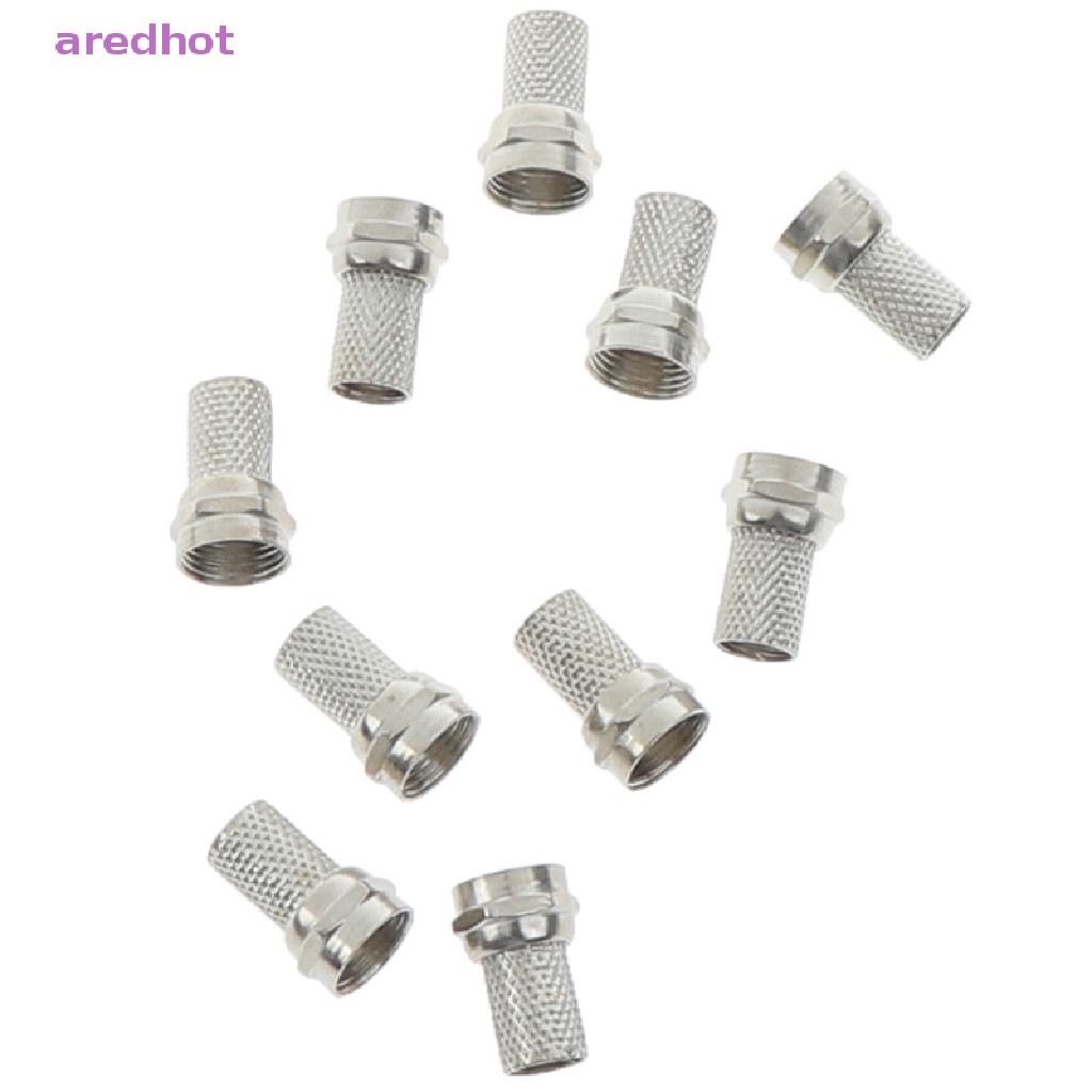 Bộ 10 Ốc Nối 75-5 F Cho Ăng Ten Vệ Tinh RG6 Mới