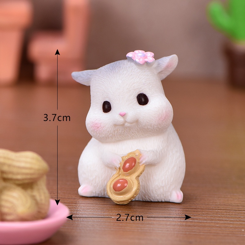 Tiểu cảnh mini ❤️ Mô hình chuột hamster đáng yêu trang trí tiểu cảnh, sân vườn, sen đá, sân vườn,terrarium