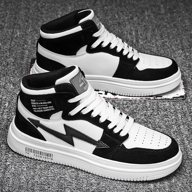 Giày Thể Thao Da Pu Phối Màu Hỗ Trợ Tăng Chiều Cao Phong Cách Hàn Quốc Thời Trang | BigBuy360 - bigbuy360.vn