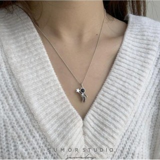 vòng cổ Mặt Hình Phi Hành Gia Thời Trang Cho Cặp Đôi