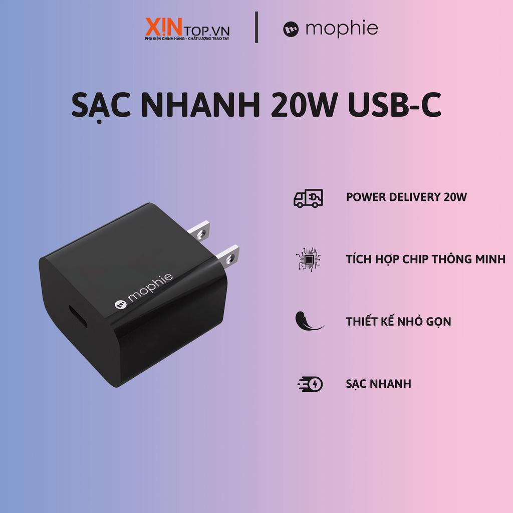 Sạc nhanh Mophie Power Delivery 20W 1 USB-C