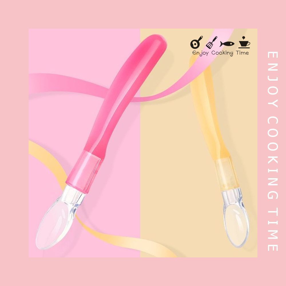 Muỗng thìa silicon tập ăn cakeshop hcm