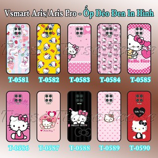 Ốp lưng Vsmart Aris/ Aris Pro dẻo đen in hình Hello Kitty dễ thương