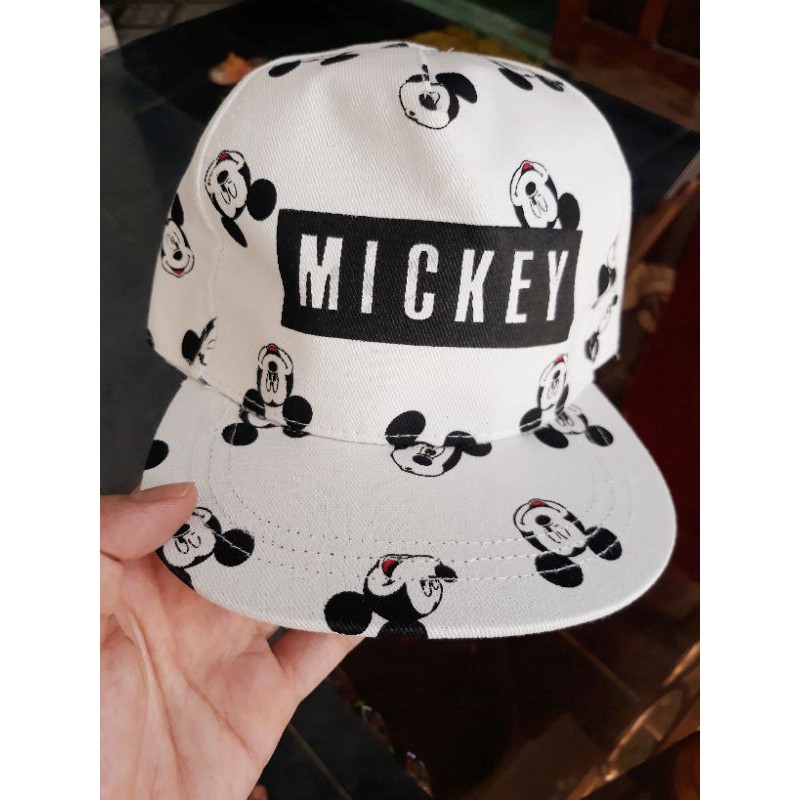 Mũ lưỡi trai⚡HM Mickey xuất xịn⚡bo chun sau chất đẹp cho bé (ảnh thật)