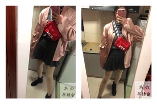 Túi bao tử đeo chéo màu đỏ