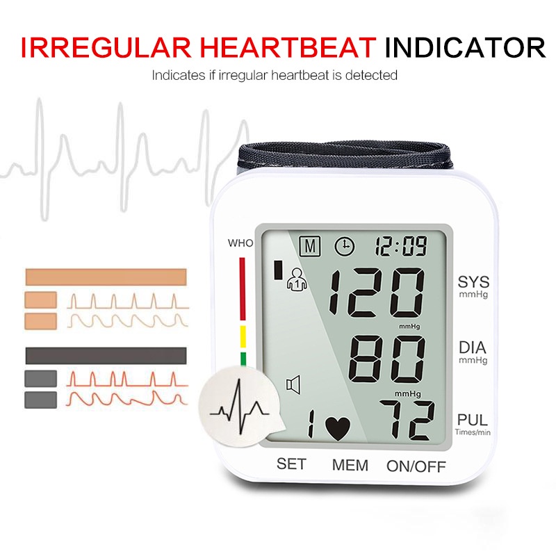 Máy Đo Huyết Áp Cổ Tay Electronic - Máy Theo Dõi Sức Khỏe VT122 - KHÔNG KÈM PIN