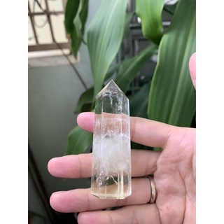 Trụ đá vàng tự nhiên độ trong cao dùng thanh tẩy, reiki, healing 🍀 natural ci trine point