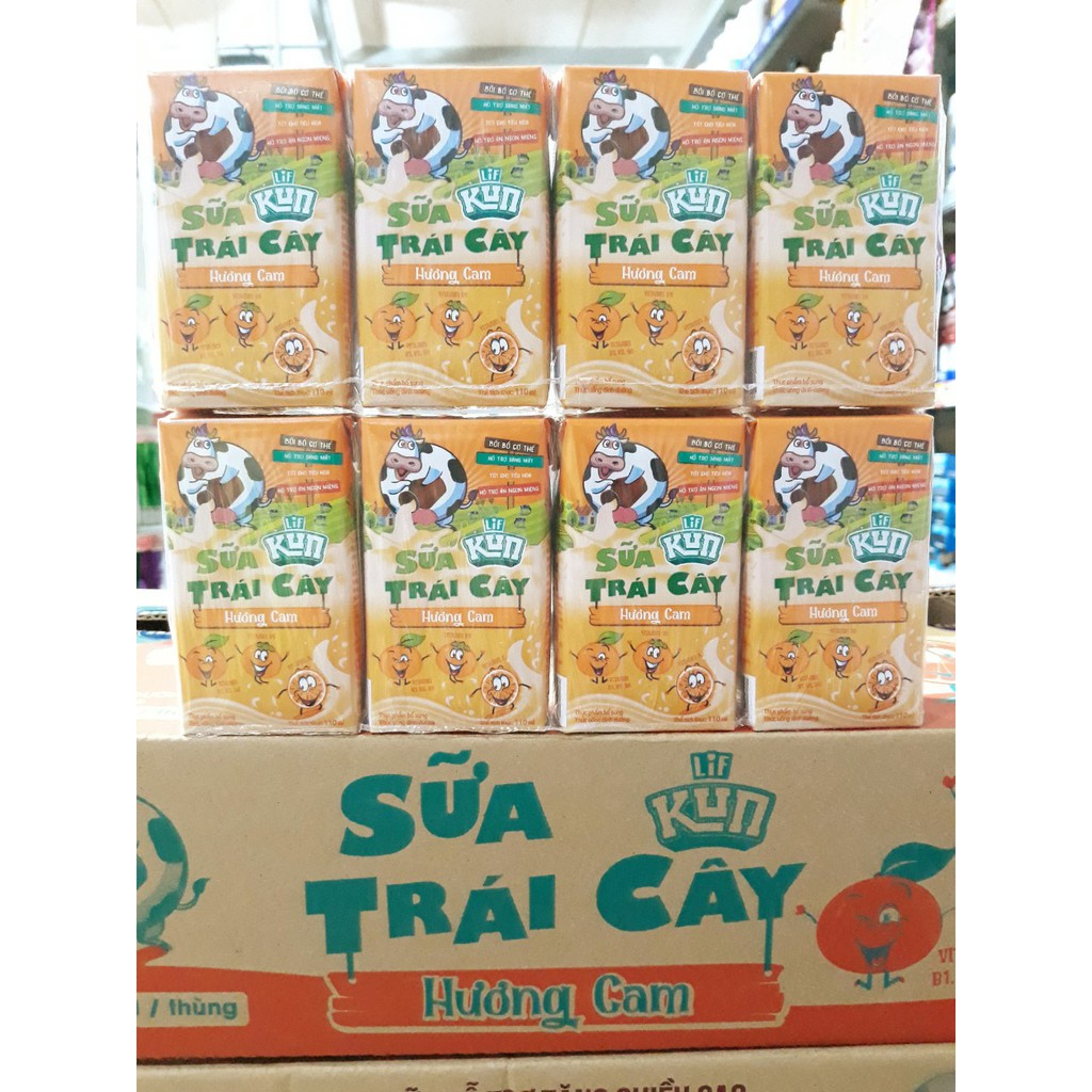 Thùng 48 Hộp 110ml Sữa Kun Các Vị
