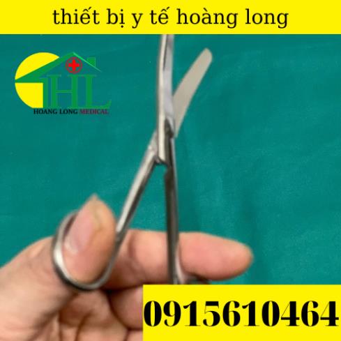Kéo Y Tế , Kéo Cong 2 Đầu Tù 14cm Sắc Bén Hàng Loại 1 Pakistan