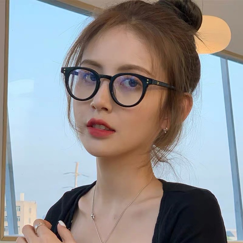 Gọng kính chữ V milan tròn form nhỏ nhựa đàn hồi cho nam nữ - 2129
