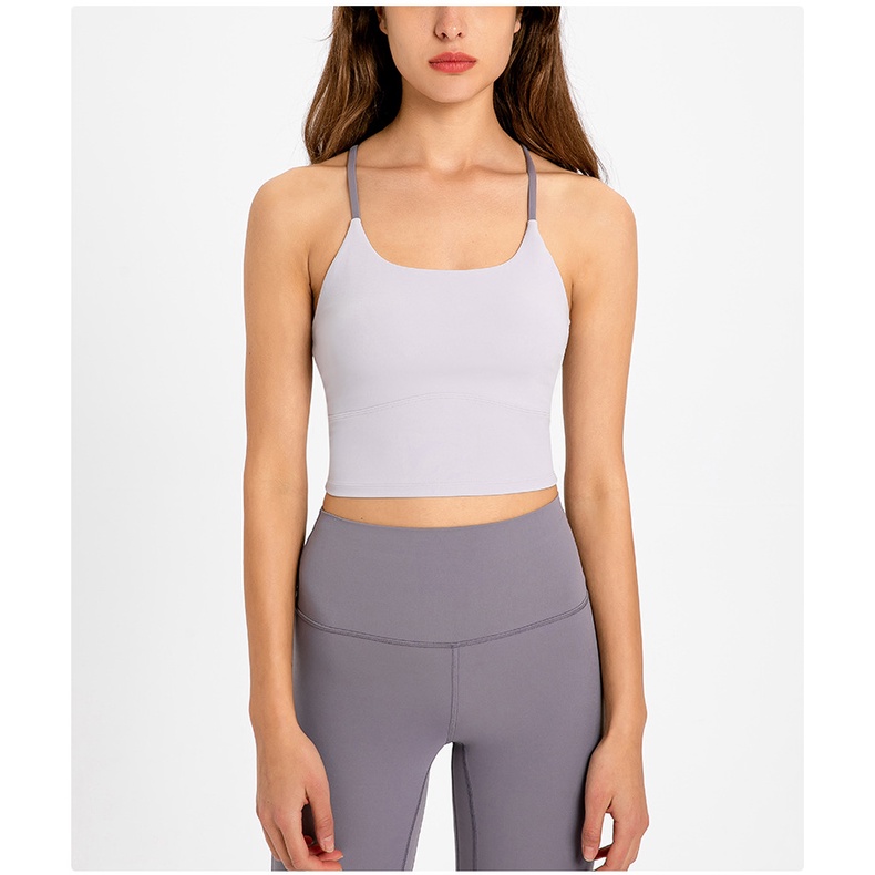 Áo tập thể thao Lululemon Two-tone Strappy Bra - Áo bra thể thao Lulu không logo