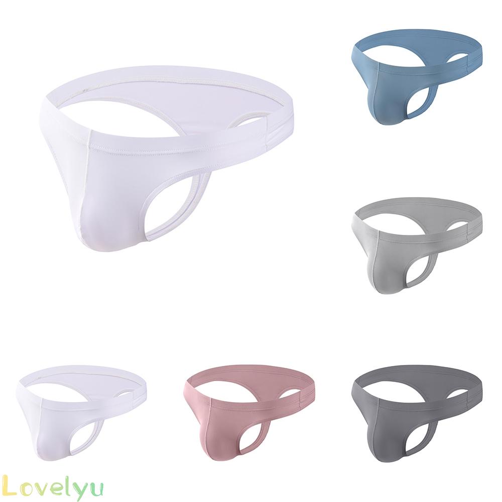 【Ready Stock】Men Briefs Modal Soft Pouch T-Shaped Thong U-Convex Underpant 1pcs Bikini@New