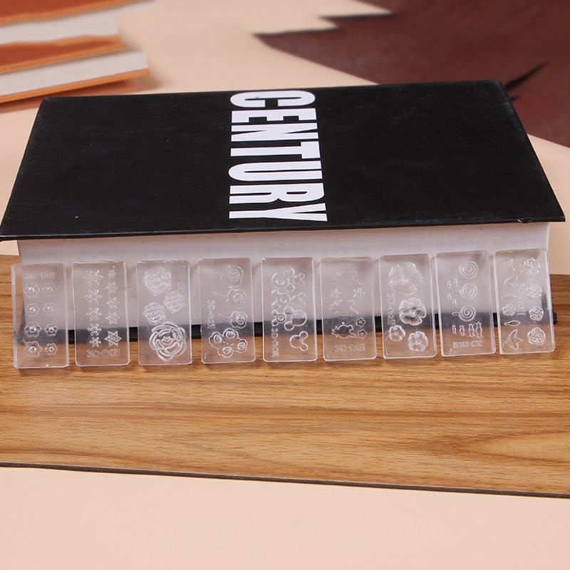 Set 30 Khuôn Silicone Tạo Hình Hoa 3D Trang Trí Móng Tay DIY