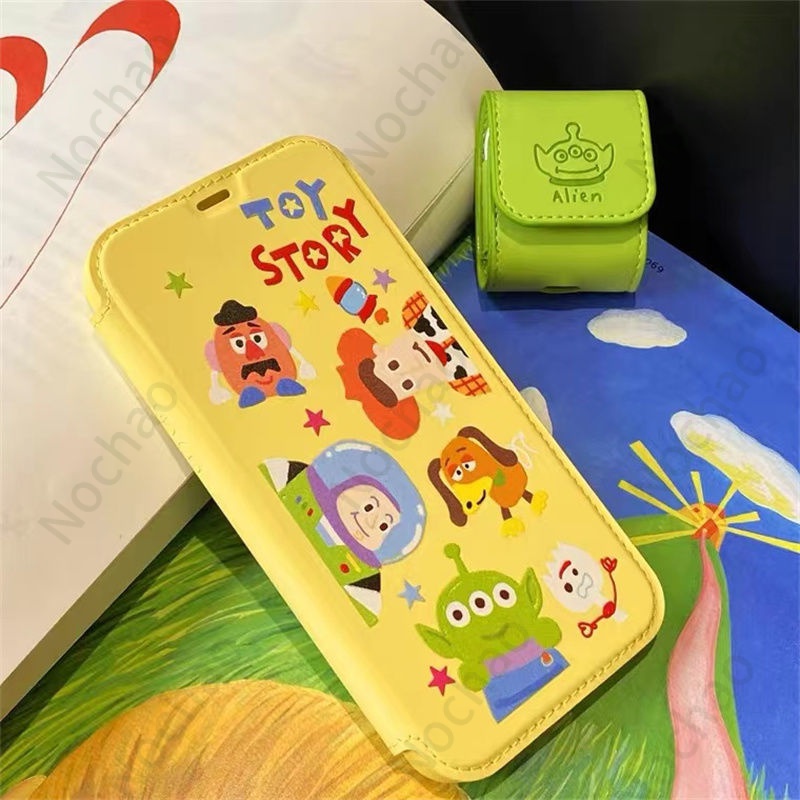 Ốp Điện Thoại Nắp Lật Hình Nhân Vật Hoạt Hình Cho iPhone13 13promax 12 / 12pro 7 / 8plus