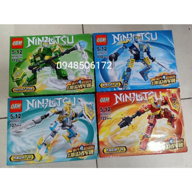 Đồ chơi Lego Ninjutsu chiến binh thép xếp hình