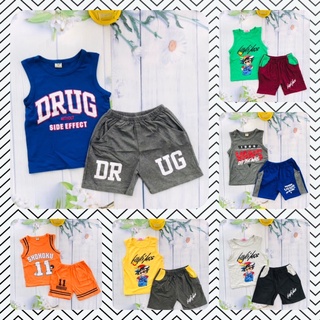 💥💥bộ 3 lổ cotton bé trai size 20-40kg
