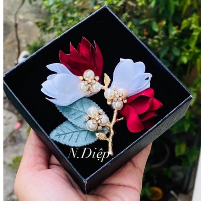 Hoa cài áo cao cấp-nhiều màu