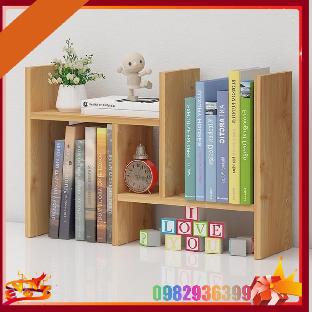 Giá Sách Để Bàn Để Đồ Lắp Ghép Đa Năng - Kệ Sách Gỗ Để Bàn Lắp Ghép Đa Năng – Kệ Gỗ Để Bàn Mini
