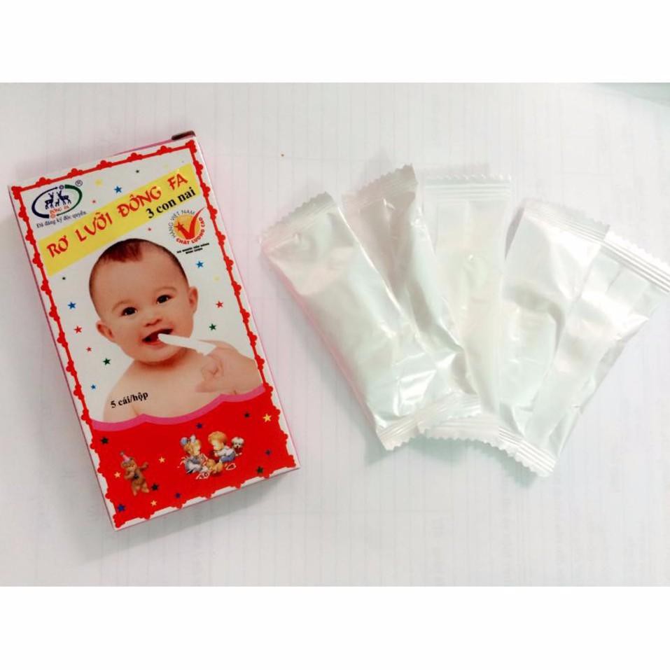 Rơ lưỡi vệ sinh miệng lưỡi cho bé 05S10