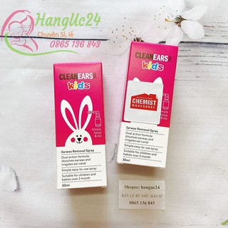 Xịt Tan Ráy Tai cho bé - Clean Ears Kids 30ml Của Úc