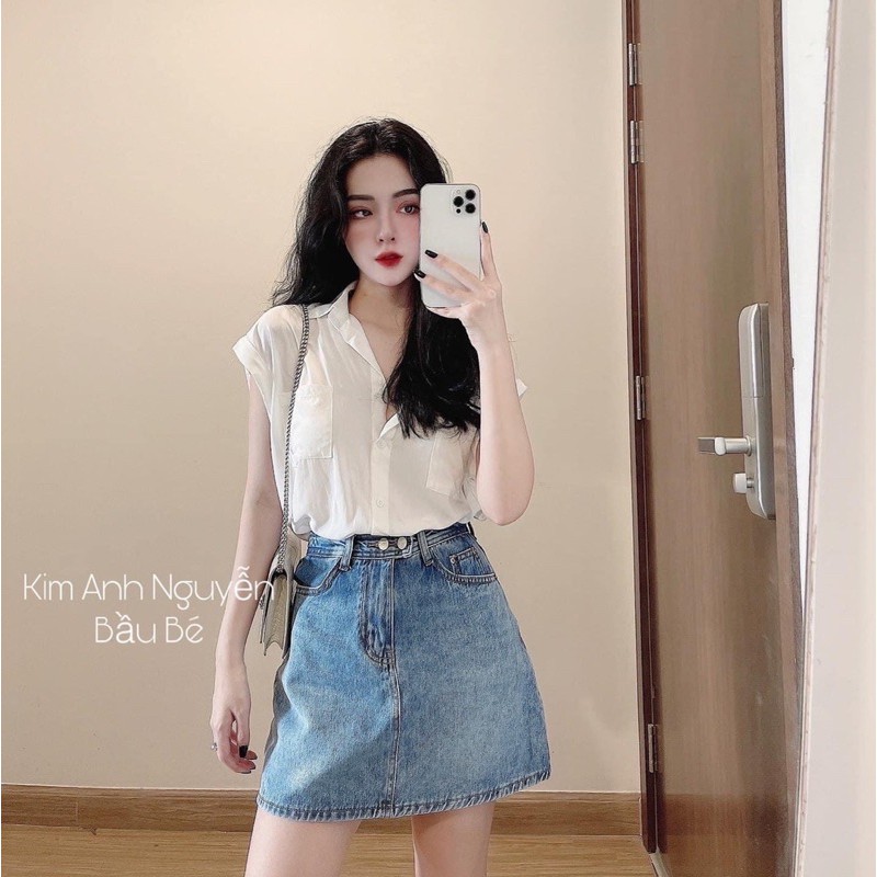 CHÂN VÁY BÒ 2 KHUY LÓT TRONG | BigBuy360 - bigbuy360.vn