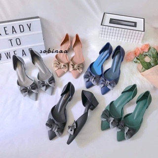 2 doi Giày nhựa thơm cao cấp màu đen