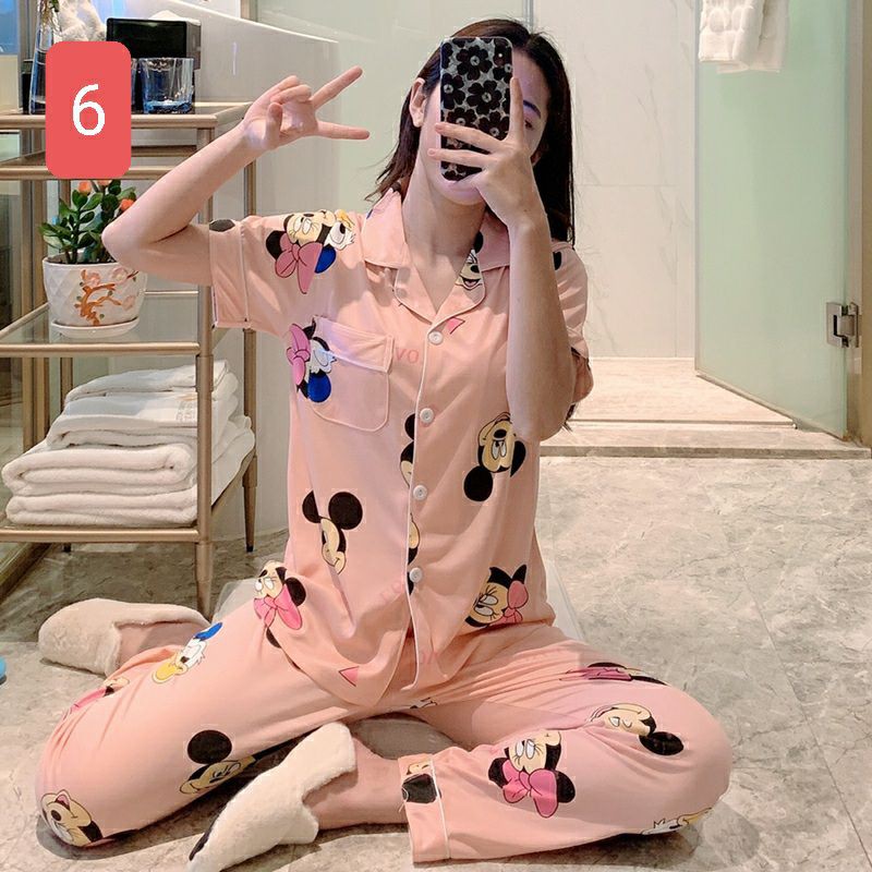 Pijama Cộc Tay Cotton Tơ Sữa Mềm Mịn Thoáng Mát