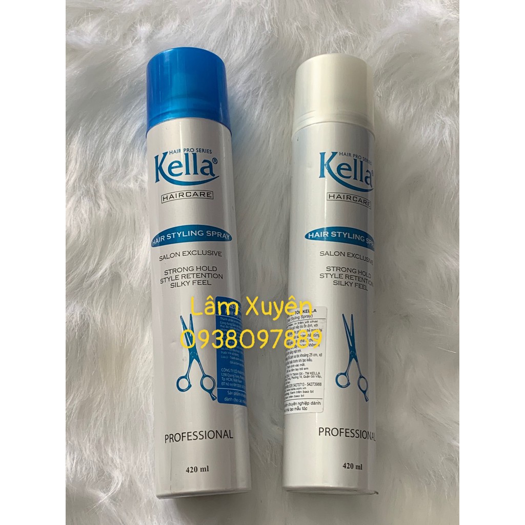 Keo xịt tóc, gôm xịt tóc KELLA 420ml💯CHÍNH HÃNG💯 giữ nếp tóc dễ dàng,tạo kiểu nhanh gọn, dang xịt phun sương