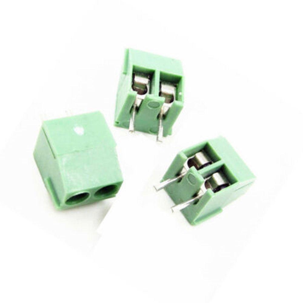 PATRICIA Set 10 Khối Đấu Nối Dây Điện 2 Chiều 3.5mm 2Pin