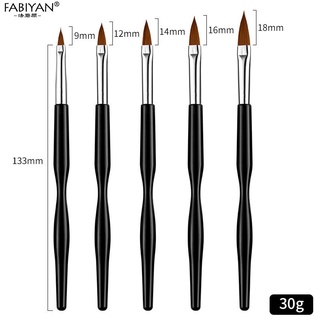 Bộ cọ đắp bột,đắp gel làm nail 5 cây