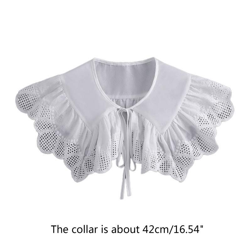 Cổ Áo Giả Thêu Hoa Trang Trí Có Thể Tháo Rời