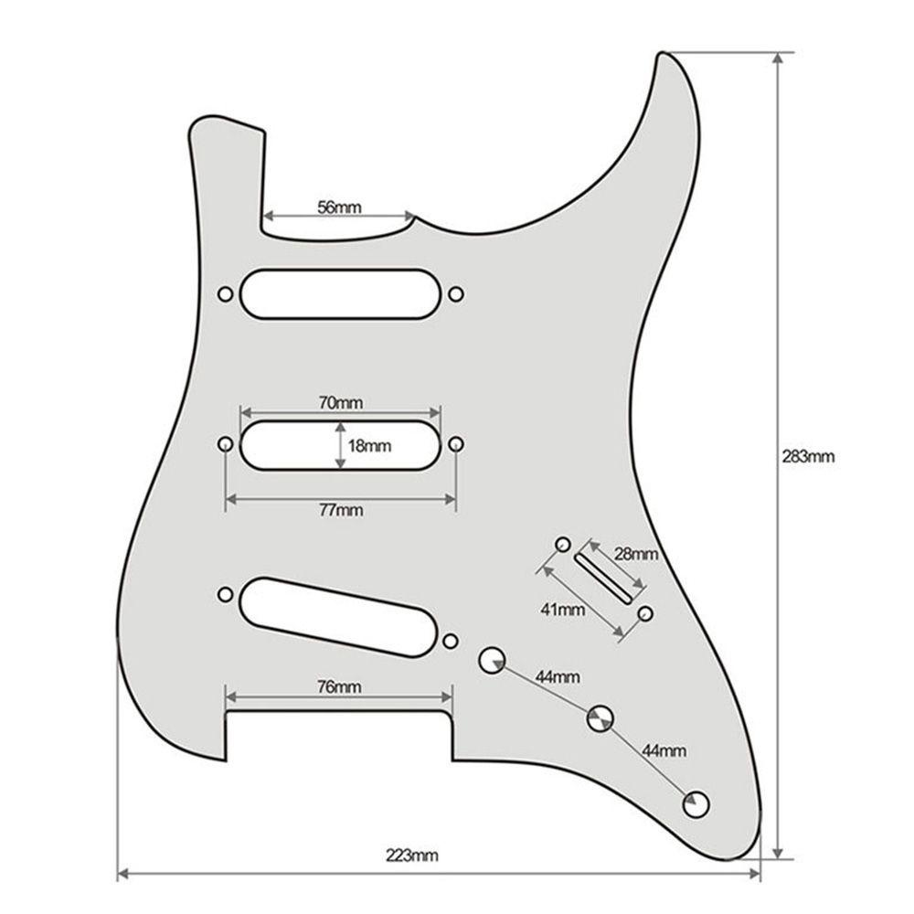 JONYE Vỏ Bảo Vệ Miếng Gảy Đàn Guitar Điện Có Lỗ Phía Trước