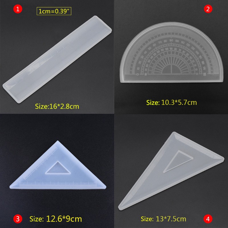 Khuôn silicon tạo hình thước kẻ làm đồ thủ công