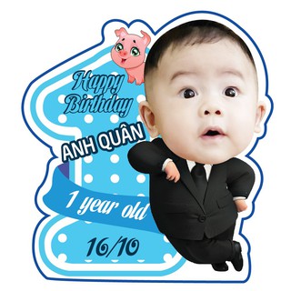 Set chibi trang trí sinh nhật cho bé trai dễ thương