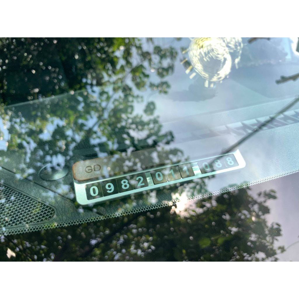 Bảng số điện thoại để taplo GD (đế kim loại + mặt gỗ) | BigBuy360 - bigbuy360.vn