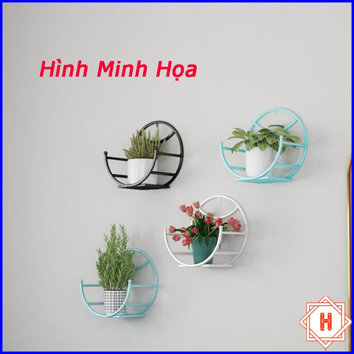 Giá inox để chậu hoa cây cảnh treo tường tiện dụng { H }