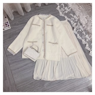 Chân váy xếp ly nhỏ