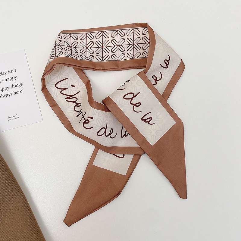 Khăn Lụa Quàng Cổ Dài Màu Đỏ Thời Trang Cho Nữ