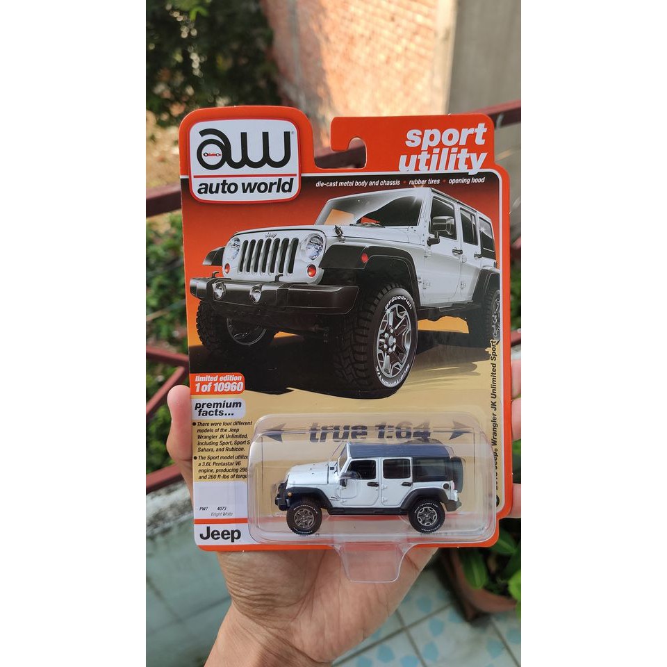 Mô hình tĩnh Autoworld 2018 Jeep Wrangler Unlimited tỷ lệ 1:64 | Shopee  Việt Nam