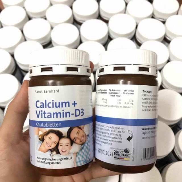 Viên ngậm canxi vị socola Calcium + Vitamin D3 150 viên cho gia đình - Shop Viloet