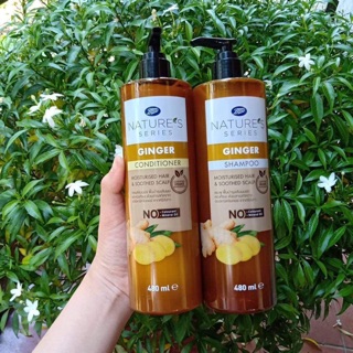 COMBO SET DẦU GỘI XẢ TRỊ RỤNG TÓC GINGER BOOTS THÁI LAN