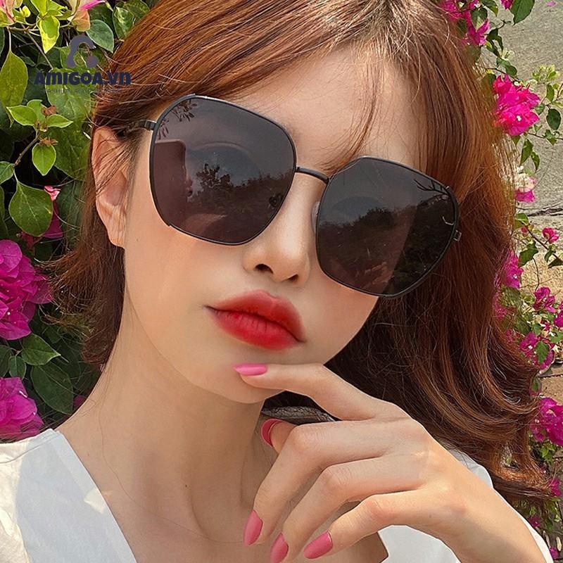 ✨✨Kính Mát Gọng Tròn Lớn Chống Tia UV Thời Trang Cho Nữ