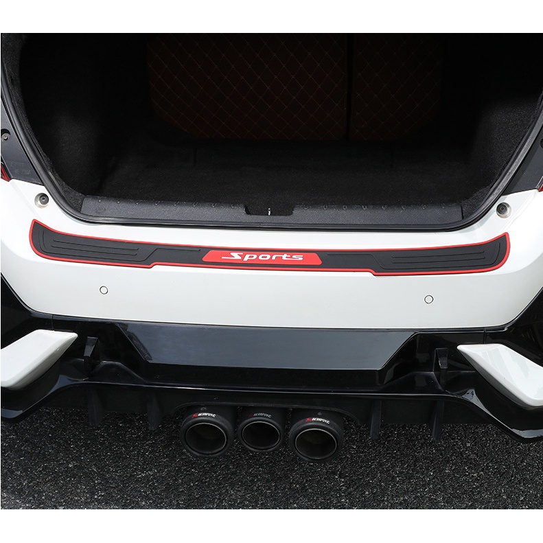 Nẹp chống trầy cốp cao su chữ SPORT dùng chung cho mọi loại xe - 1 tấm.