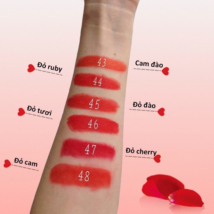 Son Lì Miss Rose Siêu Mềm Mịn Chính Hãng Trung Nội Địa Kèm Son Dưỡng Cùng Màu | BigBuy360 - bigbuy360.vn