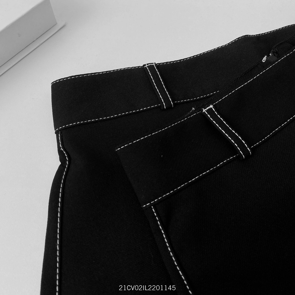 Chân váy dài vintage VMSTYLE thiết kế xẻ tà phối viền nổi bật cá tính -0515- CVD00001 | BigBuy360 - bigbuy360.vn