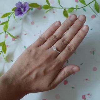 Nhẫn bạc Blue Peach