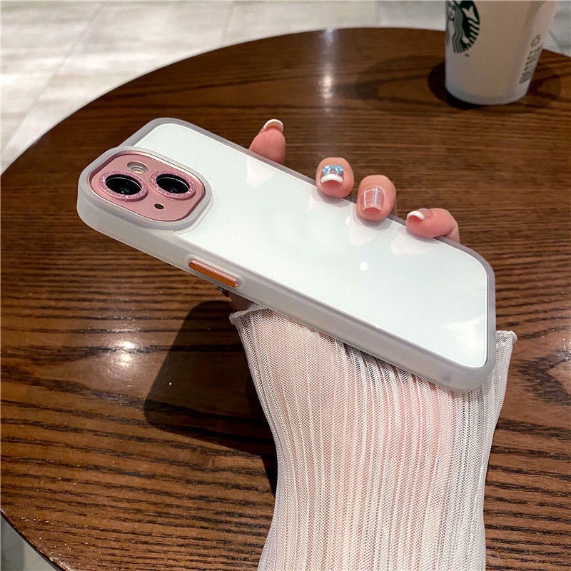 Ốp Điện Thoại Trong Suốt Mạ Điện Lấp Lánh Cho IPhone 11 12 13 Pro Max