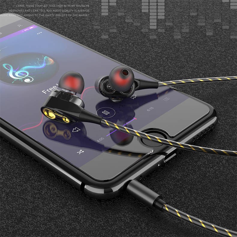 Tai nghe nhét tai có mic HIFI AHS-Q18 siêu bền siêu sịn , chân cắm 3.5mm âm thanh ấm giá rẻ